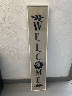 Epoxy Resin and Wood Front Door Welcome Decor