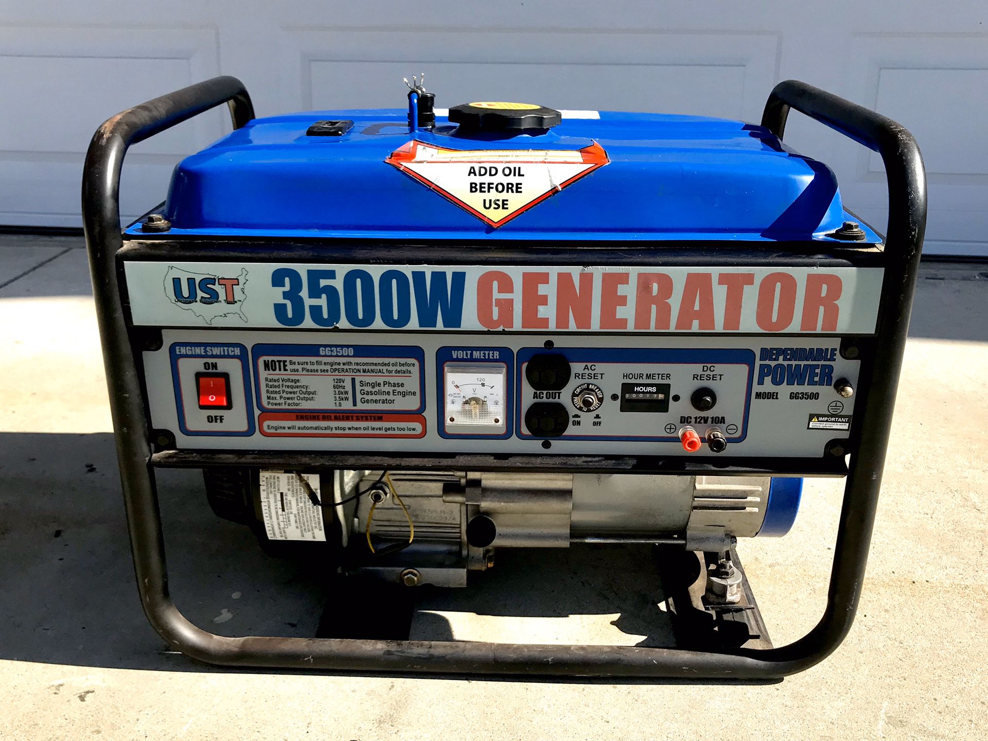 3500W Generator Like new