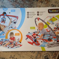 Yookidoo Gymotion Robo Playland - 3 Stage Activity Gym And Play Mat