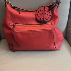 Kate Spade Coral Lady Bug Purse