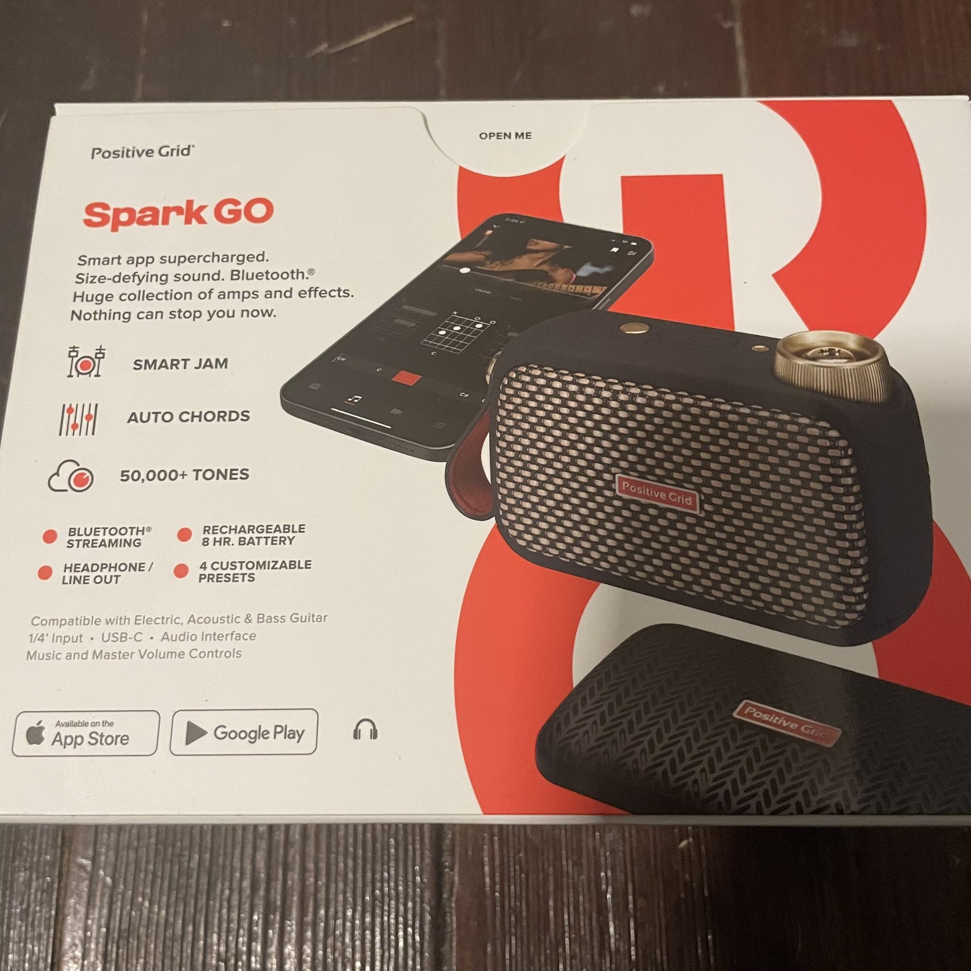 Positive Grid “spark GO” Portable Guitar Amp And Bluetooth Speaker 