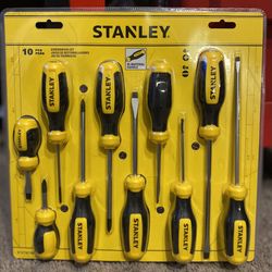 Stanley 10 Piece Screw Driver Set 