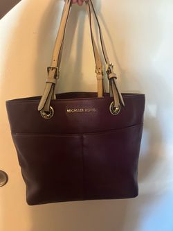 Michael Kors Burgundy Leather Tote Bag