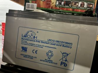 4 LPC12-100(12V100AH) Batteries