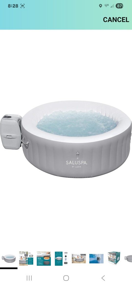 Bestway SaluSpa St.Lucia EnergySense AirJet Inflatable Hot Tub Spa 67" x 26"