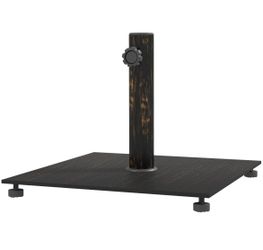 Metal Umbrella Stand Base with Adjustable Foot Pads, Heavy Duty Patio Umbrella Holder for 1.5"/1.9" Umbrella Poles for Outdoor, Lawn, Poolside, Bronze