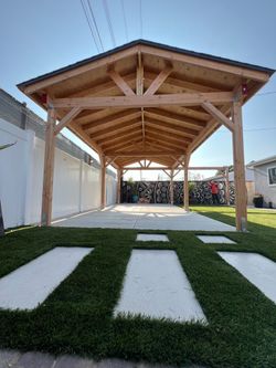 Wood gazebo