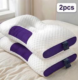 3D SPA Pillow to Help Sleep and Protect The Neck 2PC