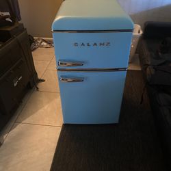 Galanz Light Blue Mini Fridge 