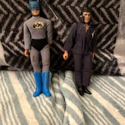 Vintage Mego Action Figures, Batman and Action Jackson