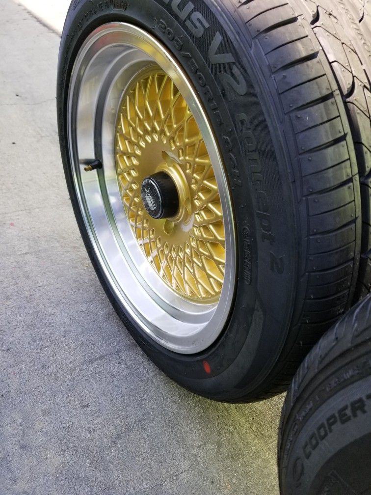 Wheel 15x8 4 Lugs 4x100 New 4 rims and 4 tires