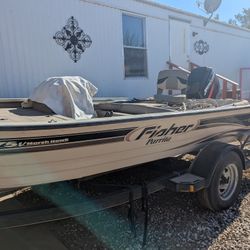 2001 Fisher Tracker Boat 90hp