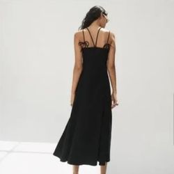 😍🔥🖤 ZARA Black Strappy Halter Maxi dress🔥