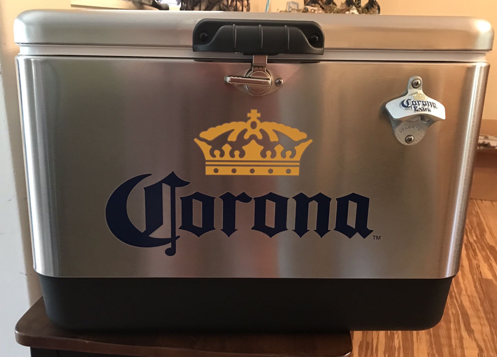 Corona 54 quart Steel Belted Cooler with bottle opener