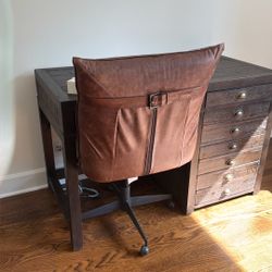 Restoration Hardware Leather desk Chair