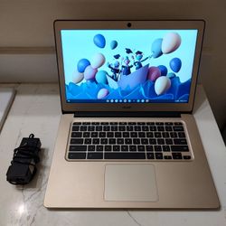 Acer 15.6" Chromebook Laptop - Intel 2.41ghz, Google Play Store, 2gb/16gb RAM Storage, SD Card Slot, HDMI, Light Gaming Hd400 GPU, NEW Charger
