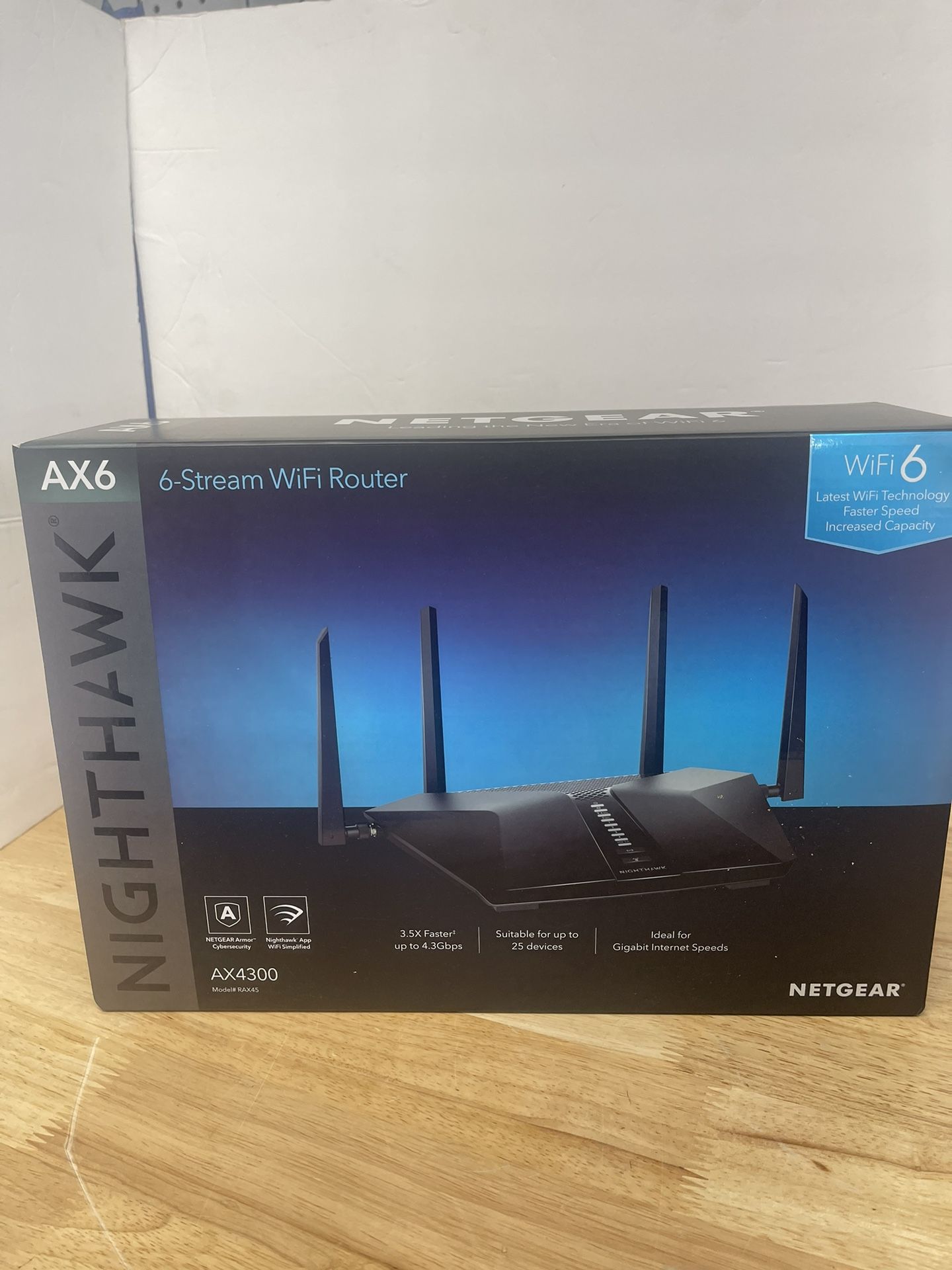 Netgear® Nighthawk AX6 Wireless Wi-Fi 6 Stream Router