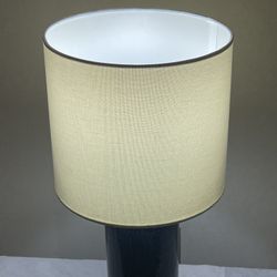 Small (18"H w/shade) Dark Green TABLE LAMP