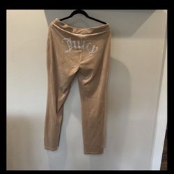 Juicy Couture Velour Pants Size Large Bling Rhinestone