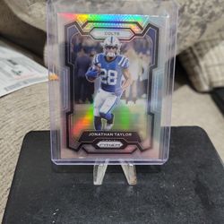 Jonathan Taylor Silver Prizm Football Card 