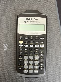 Texas Instrument, TI BA II Plus, Business Calculator