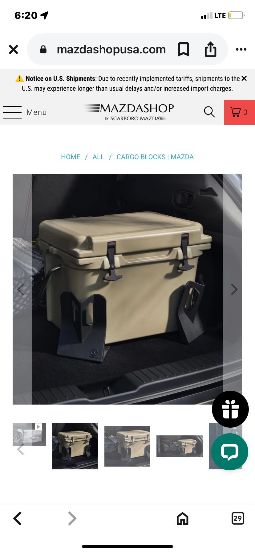 Brand New Cargo Blocks / Trunk Organizer by Mazda