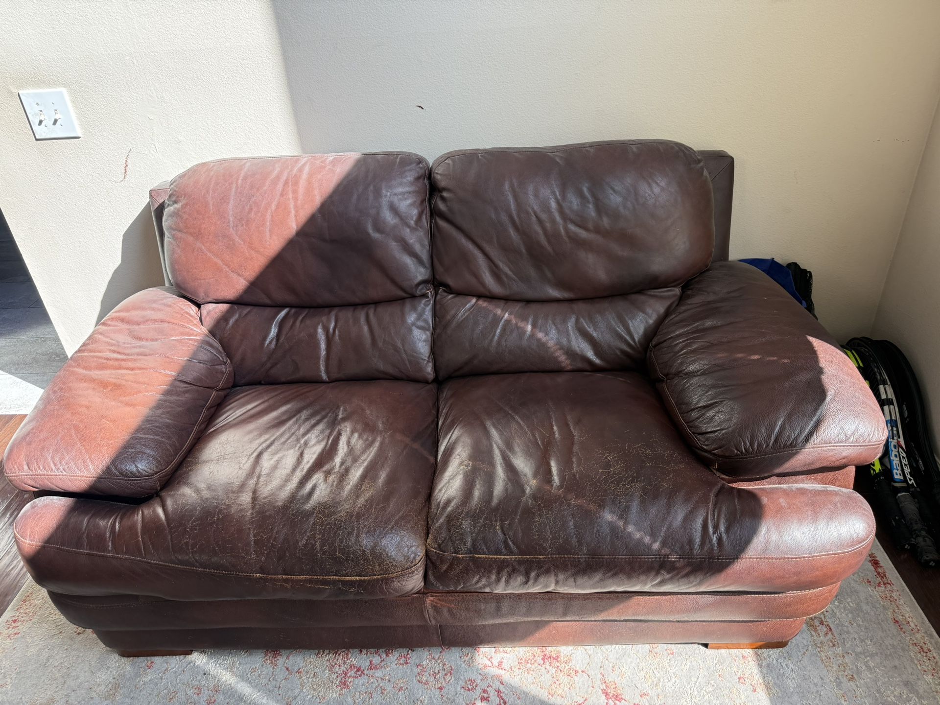 Love Seat And Recliner.