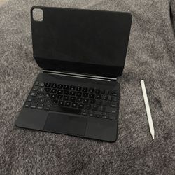 IPAD Cover/ Keyboard And Apple Pencil