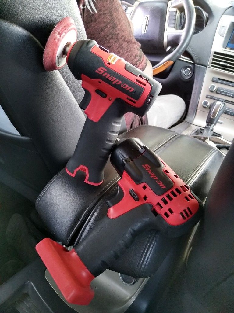 Snap on 3/8 18v impact gun snap on polisher&sander 14.4 v