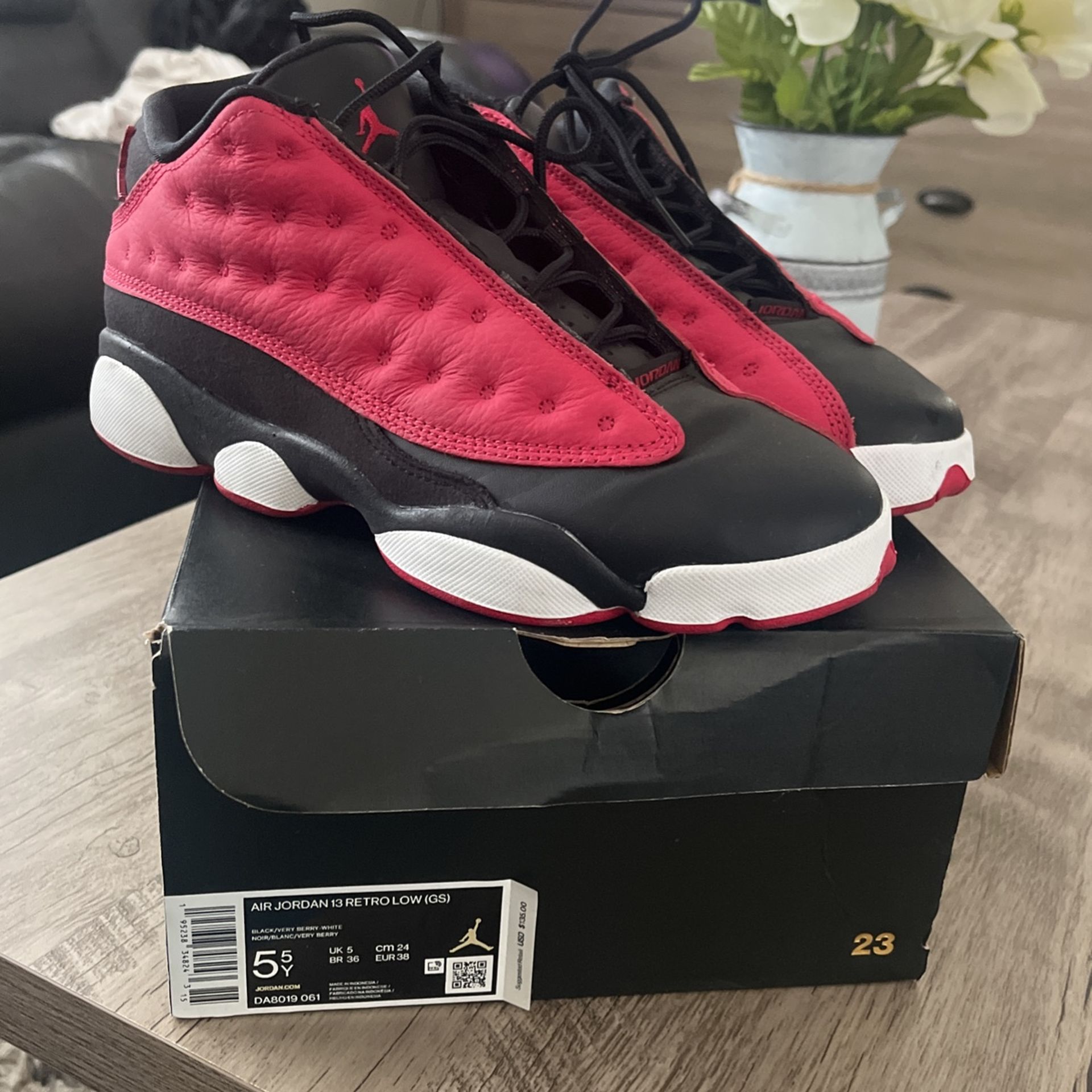 Very Berry Jordan 13 Red Black White Air Jordan 13 Retro Low