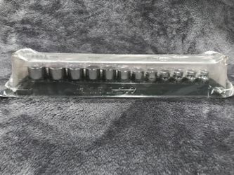 New Snap On 212FSMY 12 Pc 6 Point Metric Shallow Socket Set 8