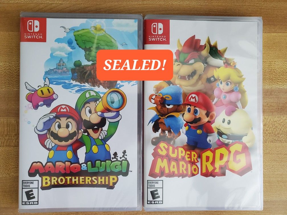 Nintendo Switch Mario Games (Sealed)