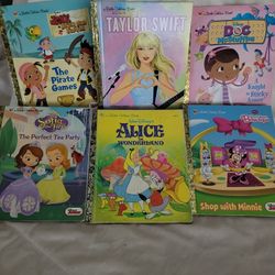 6 CHILDRENS GOLDEN BOOKS