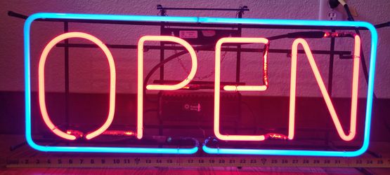 1999 Neon Open Sign