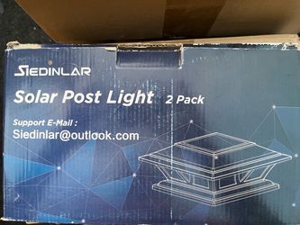 Siedinlar Solar Post Lights  (2 pack)