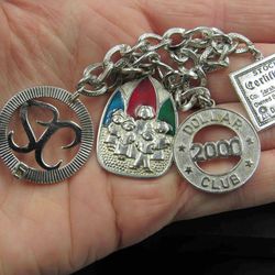 7" Sterling Silver Various Sarah Coventry 1970s Charms Bracelet Vintage

