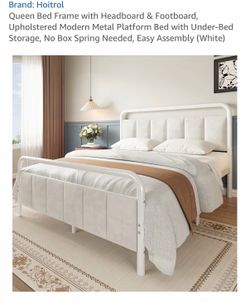 White queen Bed frame
