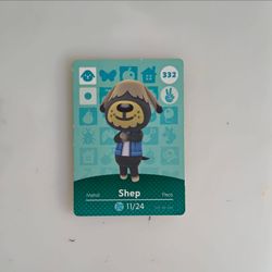 Animal Crossing Amiibo Card - Shep