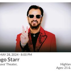 Ringo Starr In Concert — May 28th 8:00pm - Yaamava Casino Theatre 