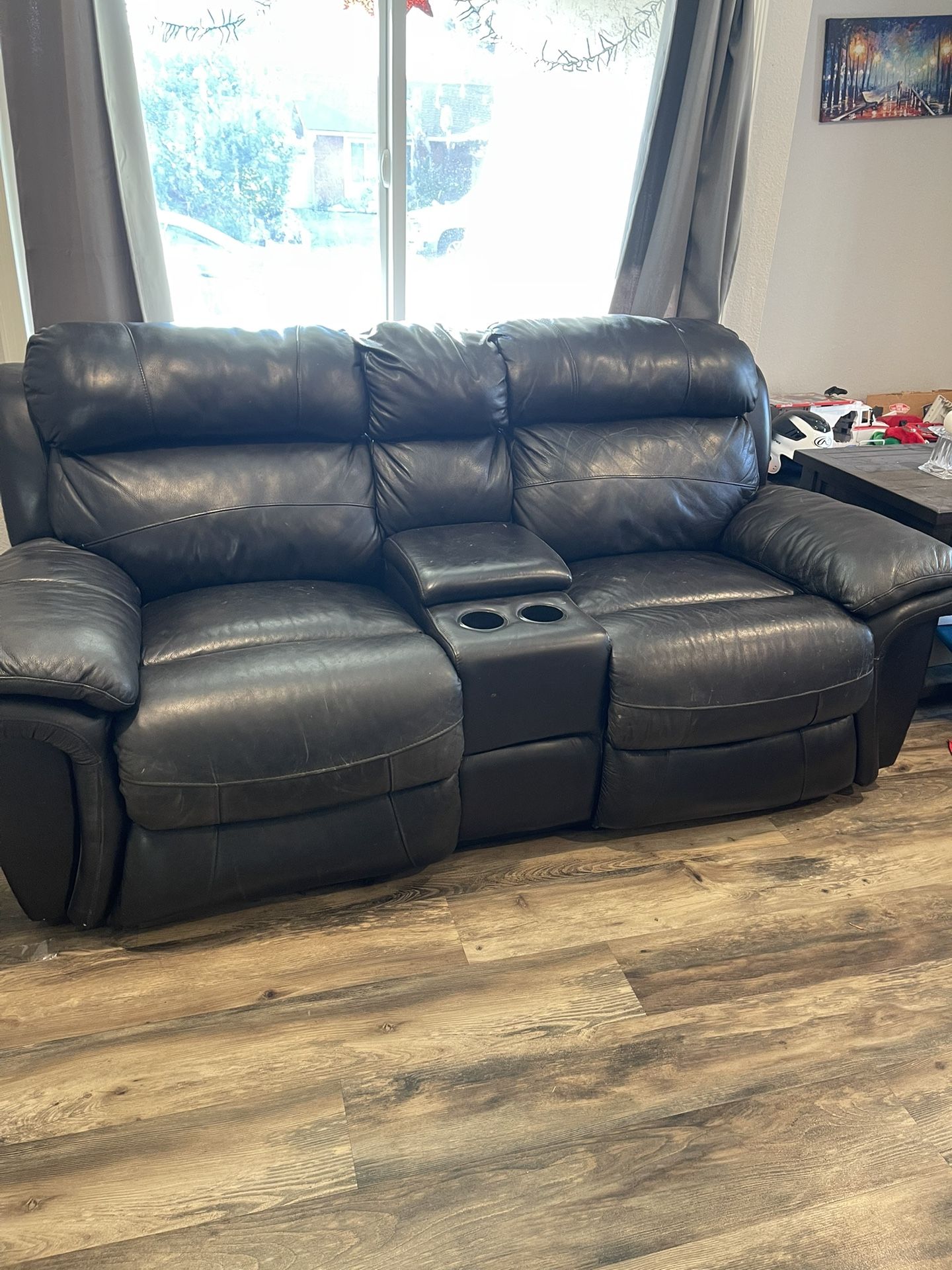 Double Recliner Couch