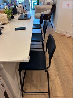 Bar stool counter height from Ikea. Dimensions in last picture