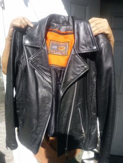 Women's Leather Motorcycle Jacket