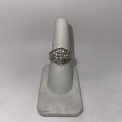 Gold Diamond Engagement Ring