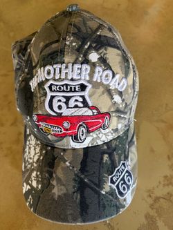 Route  66 cap red corvette