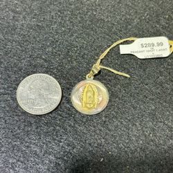 10KT Virgencita Pendant 