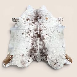 Natural Cowhide Rug Brown and White