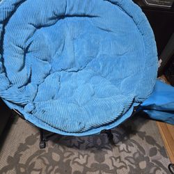 Corduroy Saucer Chair adult with carry bag reinforced legs