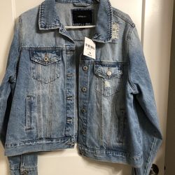 Distressed Denim Jacket Forever 21