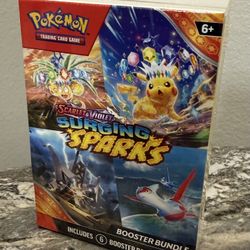 Pokemon Surging Sparks Booster Bundle 6 Packs, New Sealed