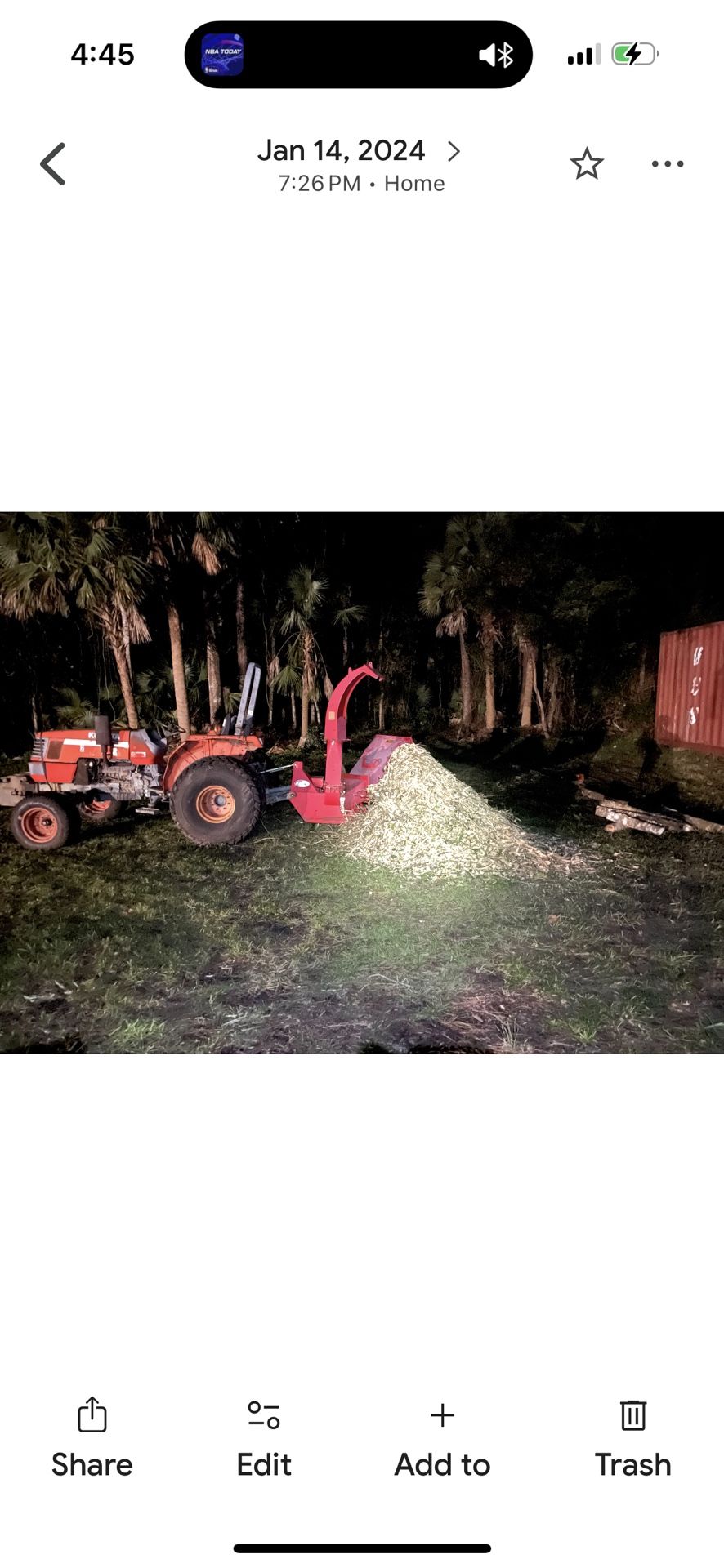 PTO Wood Chipper Mulcher